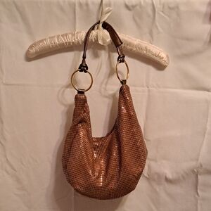 Rose Gold Sequin Shoulder Bag